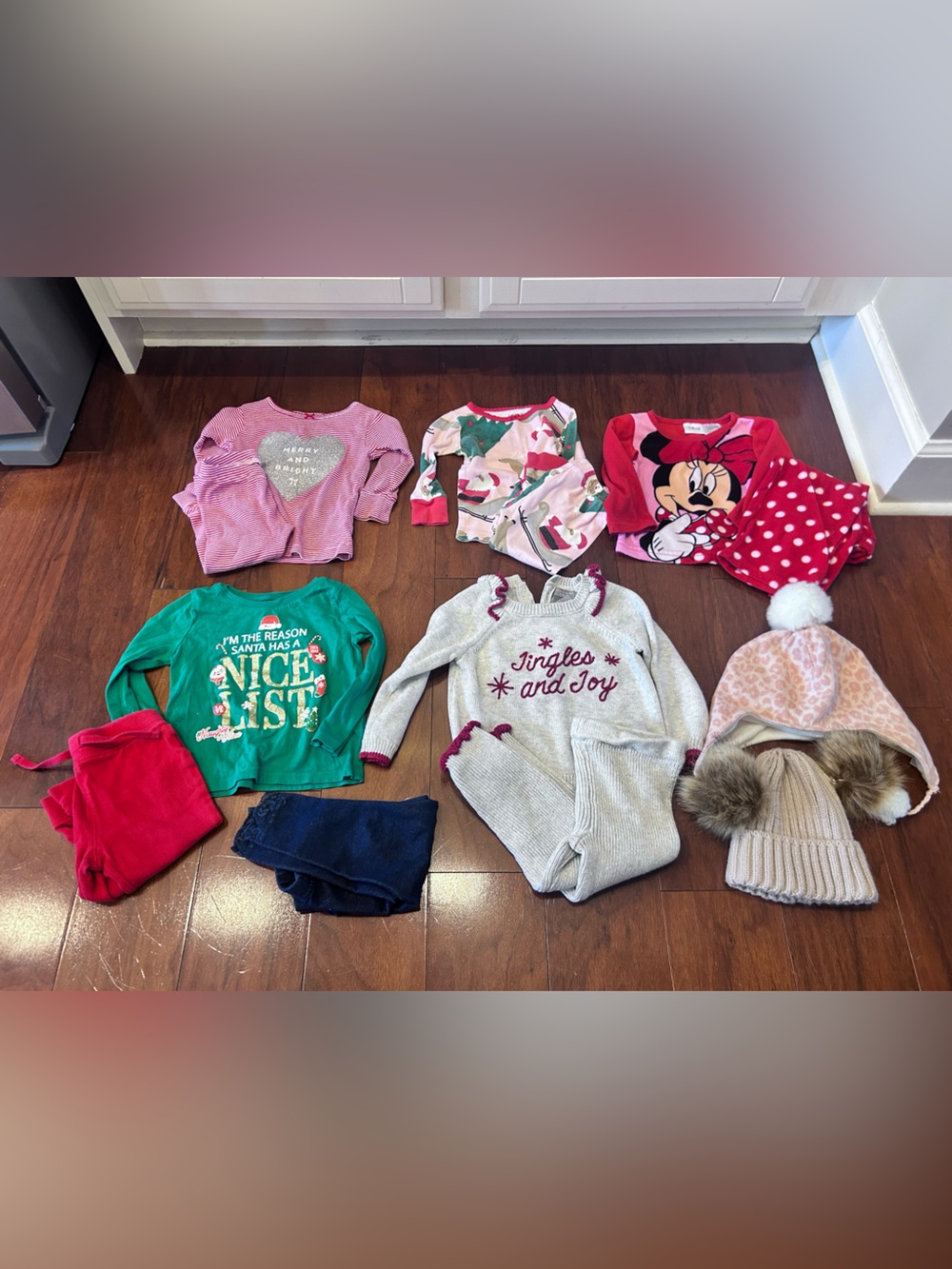 Baby girls 12 months winter bundle lot Christmas clothes sets outfits pj’s